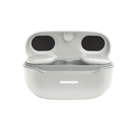 JBL Endurance Race TWS - White - Waterproof true wireless active sport earbuds - Detailshot 2